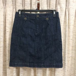 Anthropologie Pilcro and the Letterpress Denim Skirt